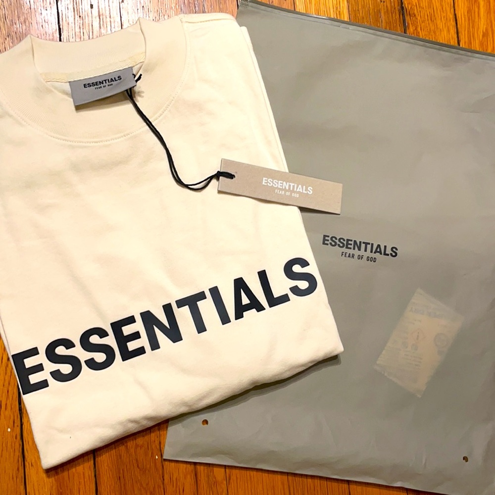 Fear Of God ESSENTIALS Cream Long Sleeve T-Shirt